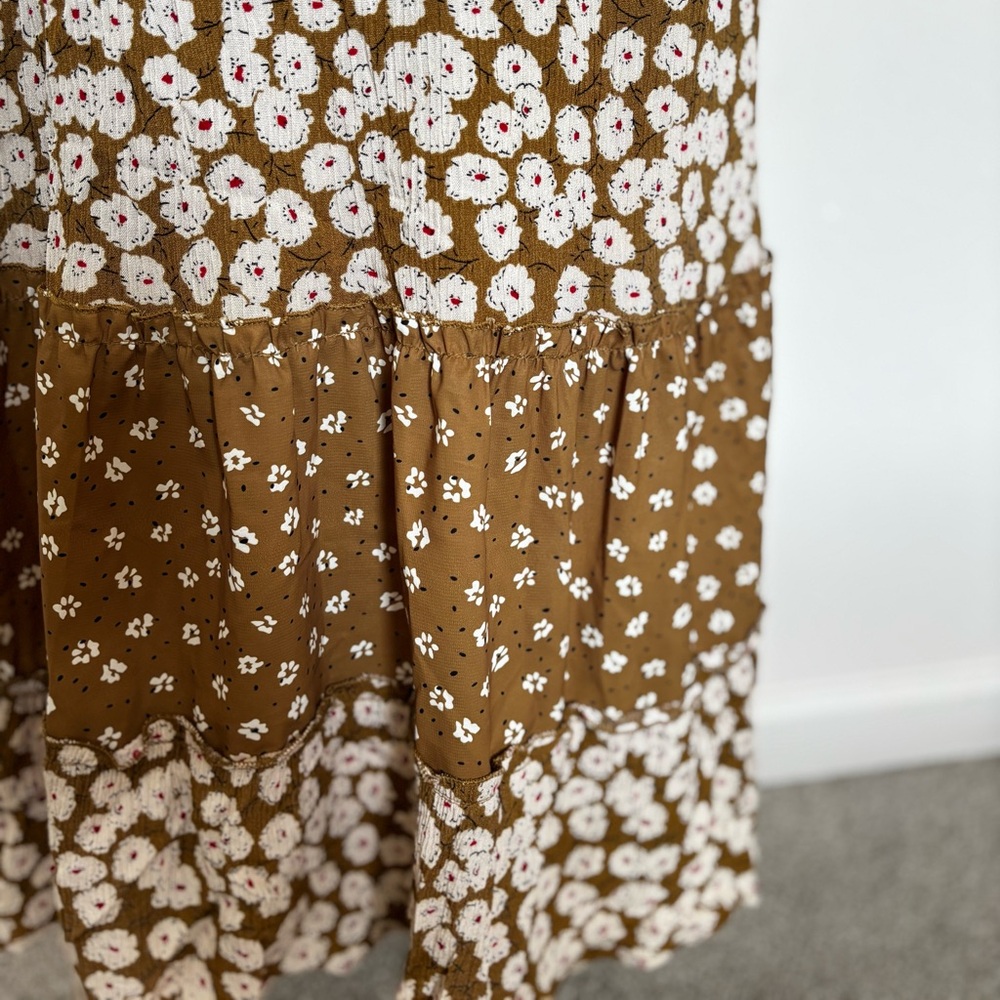 Roolee Goldenrod dress Floral mustard Dress size XS - Picture 10 of 12